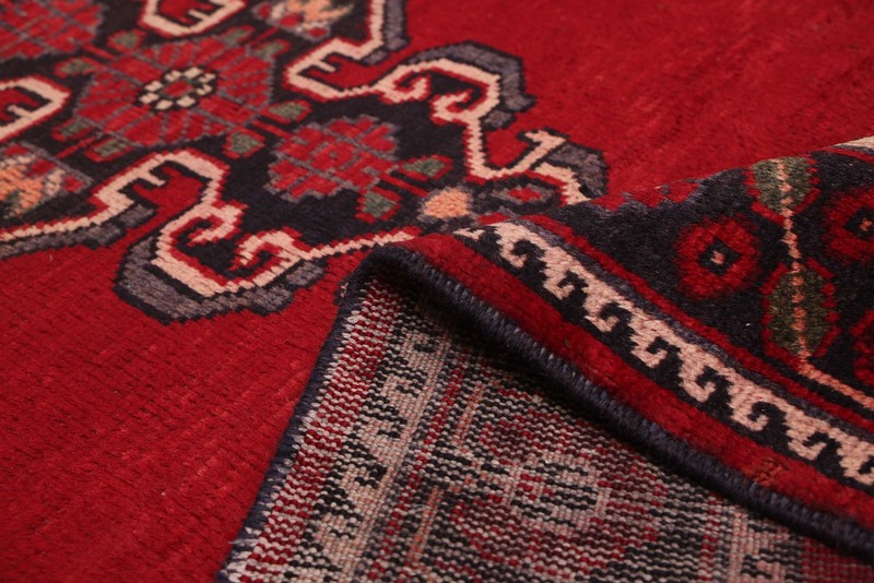 3'6" x 9'10" Vintage Hand-knotted Runner Rug Traditional Oriental Wool Carpet gallery