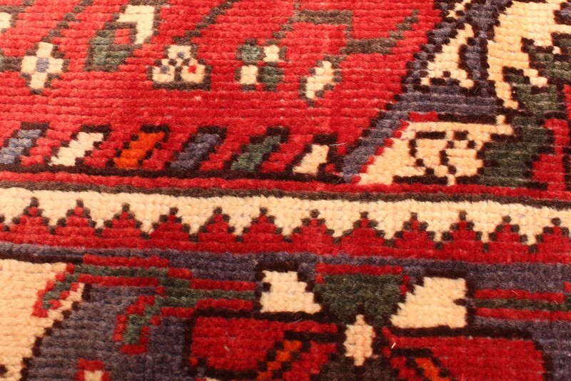 Vintage Geometric Area Rug 5'4" x 9'9" Traditional Hand-Knotted Wool Carpet gallery