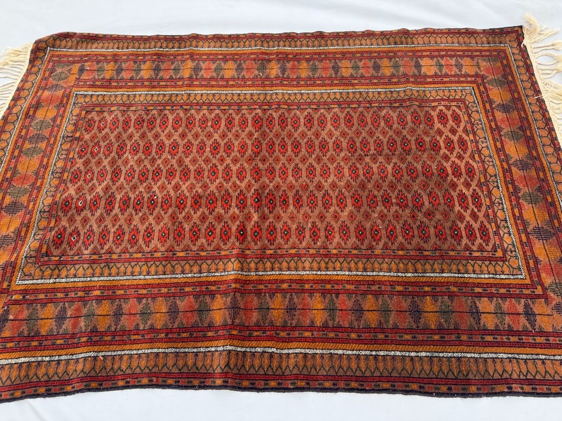 4x6 ft Fine Afghan Hand Knotted Vintage Area Rug Tribal Baluchi Geometric Carpet gallery