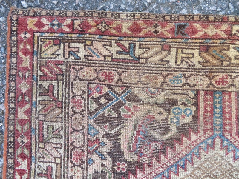 Distressed Antique S*a*r*a*b Tribal Rug. 194cm X 132cm. gallery