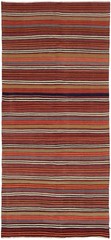 Vintage Hand Woven Area Rug 4’8″ x 11’1″ Traditional Wool Oriental Carpet