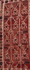 Tree of Life Handmade Wool Kayseri Kilim Rug from Turkey – 188 cm x 90 cm