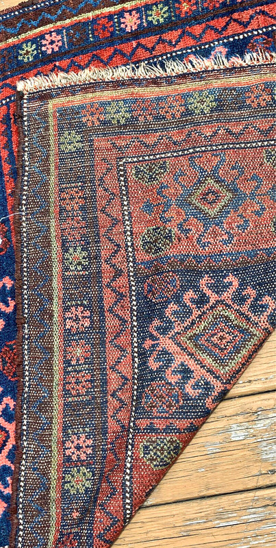 ANTIQUE KURD BIDJAR RUNNER Circa 1880 4X7FT gallery