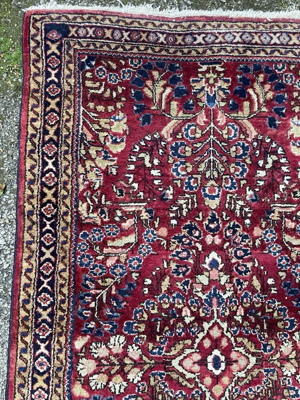 Beautiful 1920s Antique Oriental Rug 30”x60” Ferahan Lilihan Tribal Sa Ruk gallery