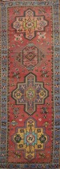 Vegetable Dye Traditional 12′ Runner Rug Hand-knotted 4×12