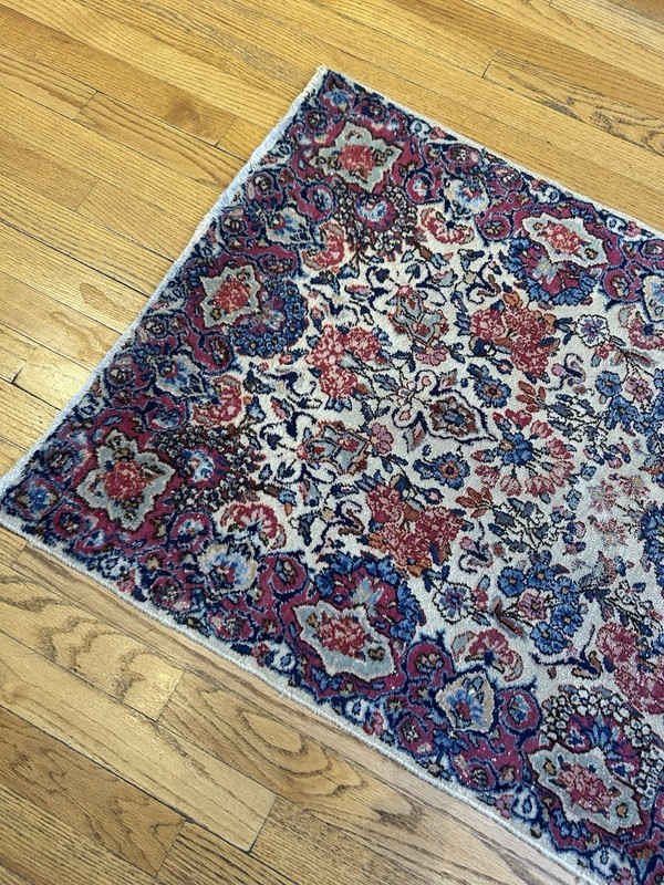 Antique Handmade Kirman Runner Rug C.1930 Great Condition 2’5x6’6 Spectacular gallery