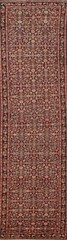 Black Antique Traditional Vegetable Dye 16 ft Long Runner Rug Hand-knotted 4×16