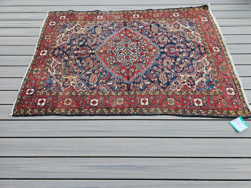 ($1000 Value) Antique Hamadann P Handmade rug, 6'7"x 4'9" gallery