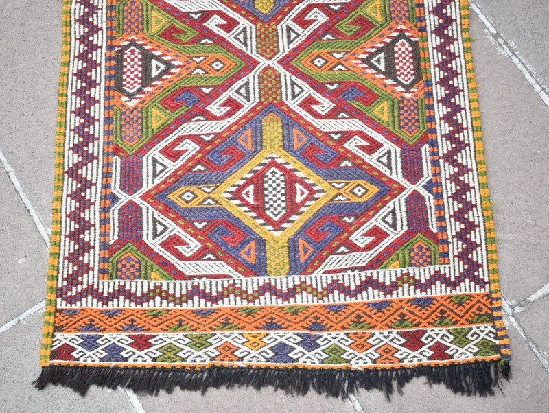 Vintage Turkish Rug 31'' x 52'' Anatolian Taurus Mountain Rug Nomadic Woven Rug gallery