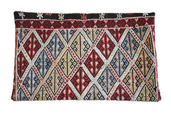 Turkish Kilim Pillow Cover Sofa Rug 13”x21” Decorative Handmade Cushion Cover