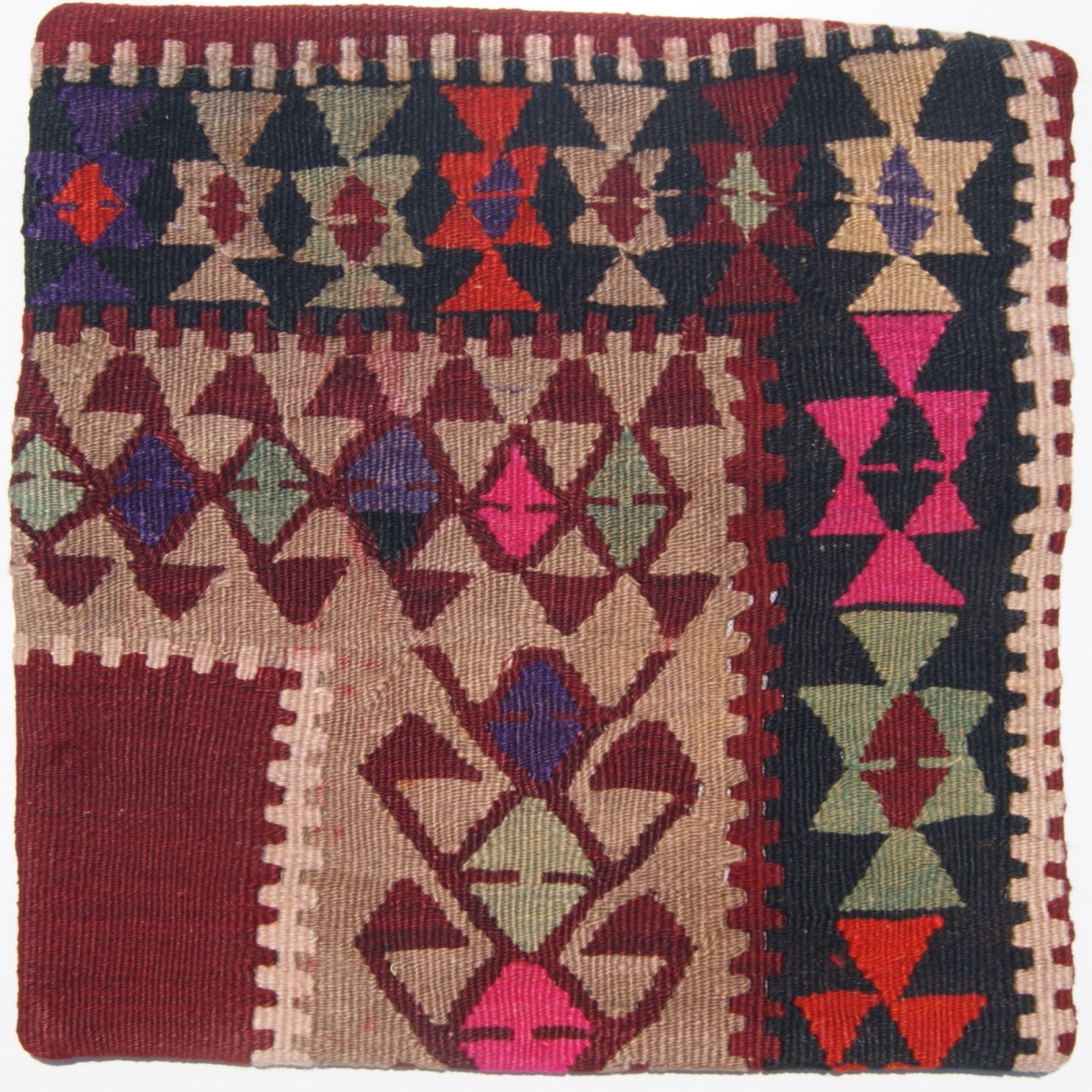 garden pillow 16"x16" Turkish Kars kilim pillow covers Hand woven kilim area rug gallery