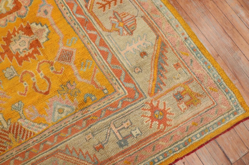 Antique Gorgeous Turkish Oushak Ushak Rug 7'1''x9'9'' gallery