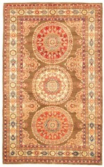 Vintage 6’7″ x 10’9″ Traditional Hand Knotted Vegetable Dye Wool Area Rug