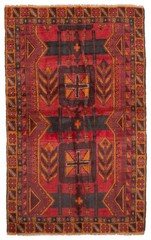 Vintage Hand-Knotted Area Rug 3’8″ x 5’11” Traditional Oriental Wool Carpet