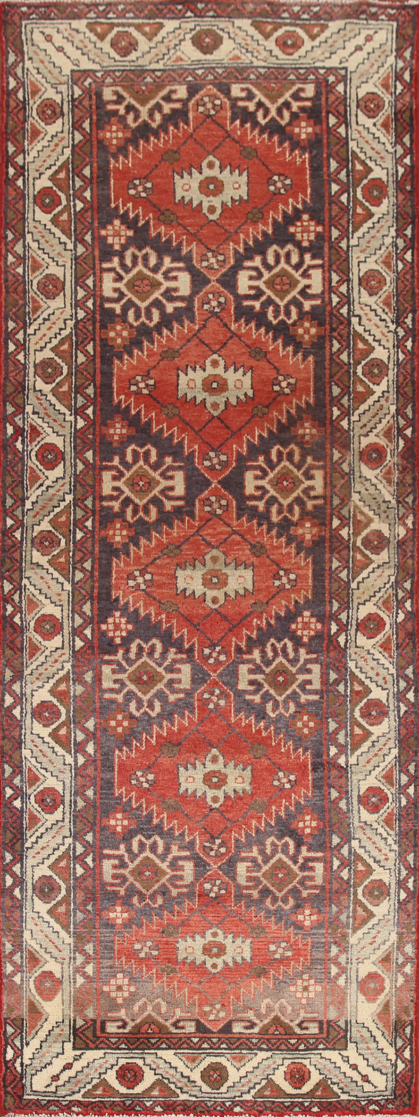 Vintage Geometric Sarouk Tribal Hand-knotted Traditional Runner Rug 3x10 Carpet gallery