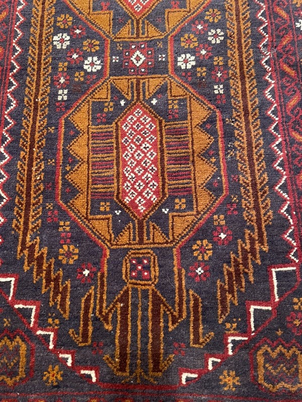 STRIKING! WARM VIBRANT PURE WOOL ANTIQUE HAND KNOTTED ORIENTAL RUG gallery