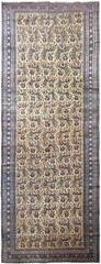 7X20 Antique Turkish Oushak Rug Wool Foundation Yellow Circa 1880
