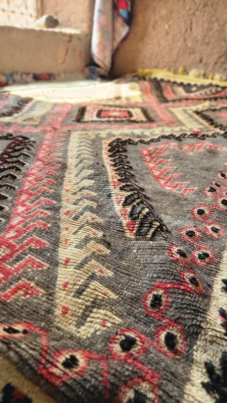Antique Moroccan Berber Atlas Amazigh carpet Vintage rug Geometric Style gallery