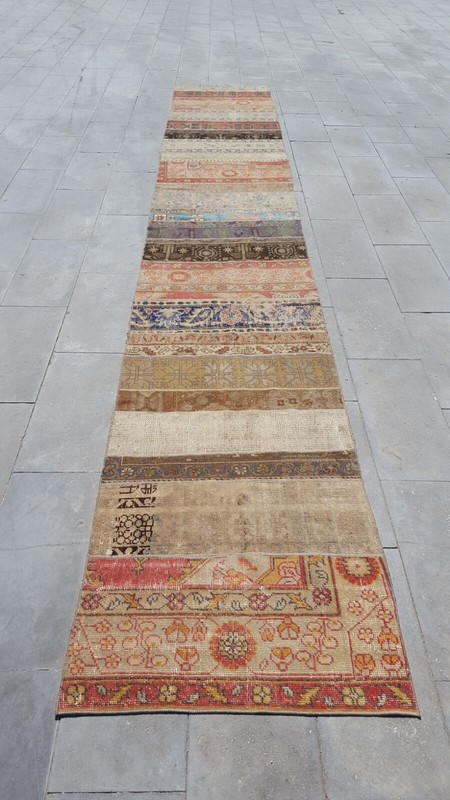 3X17 EXTRA LONG HANDMADE CARPET Antique Corridor Floor Rug Free Shipping Rug gallery