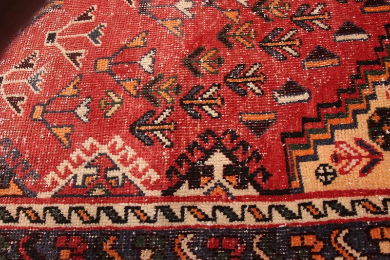 Vintage Hand-Knotted Area Rug 4'11" x 9'7" Traditional Oriental Wool Carpet gallery