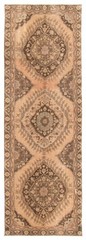 Vintage 4’3″ x 12’8″ Traditional Hand Knotted Vegetable Dye Wool Area Rug