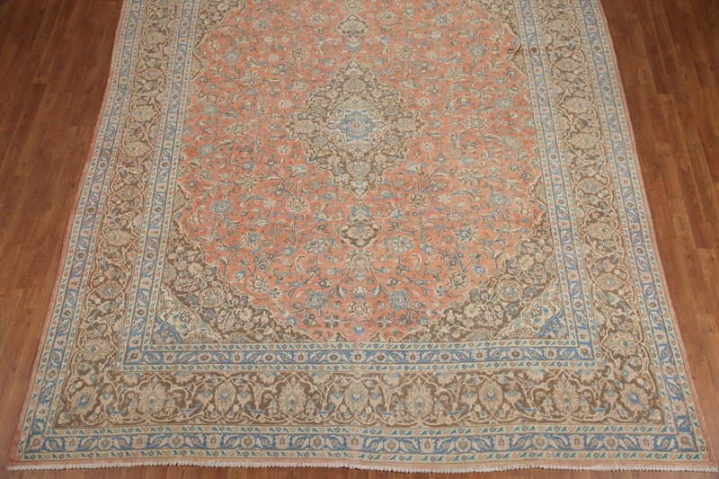 Floral Traditional Vintage Area Rug Hand-knotted 10x12 Wool Living Room Carpet gallery