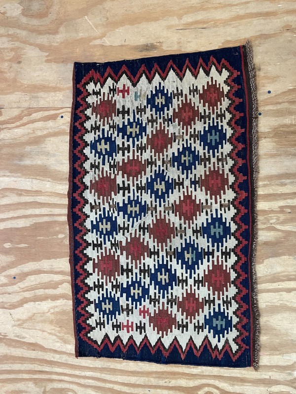 Antique Caucasian Shirvan Kilim, 2'1" x 3'5" C-1880 #16375 gallery