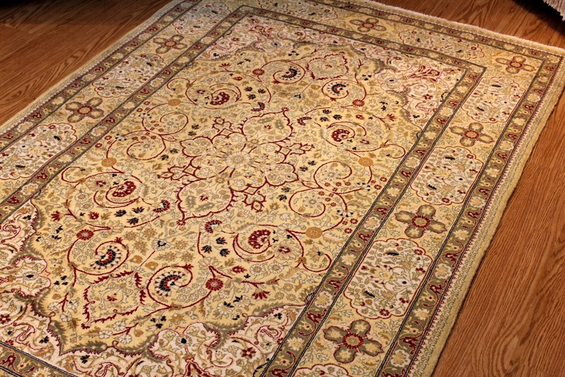 GENUINE HANDMADE 4'6" x 7' FLORAL DESIGN Rug TREE OF LIFE Floral FINELY WOVEN gallery