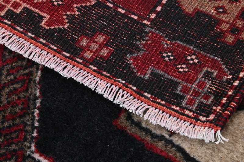 Vintage Turkish Runner Rug 3x13ft Wool Anatolian Handmade Hallway Oushak RED gallery