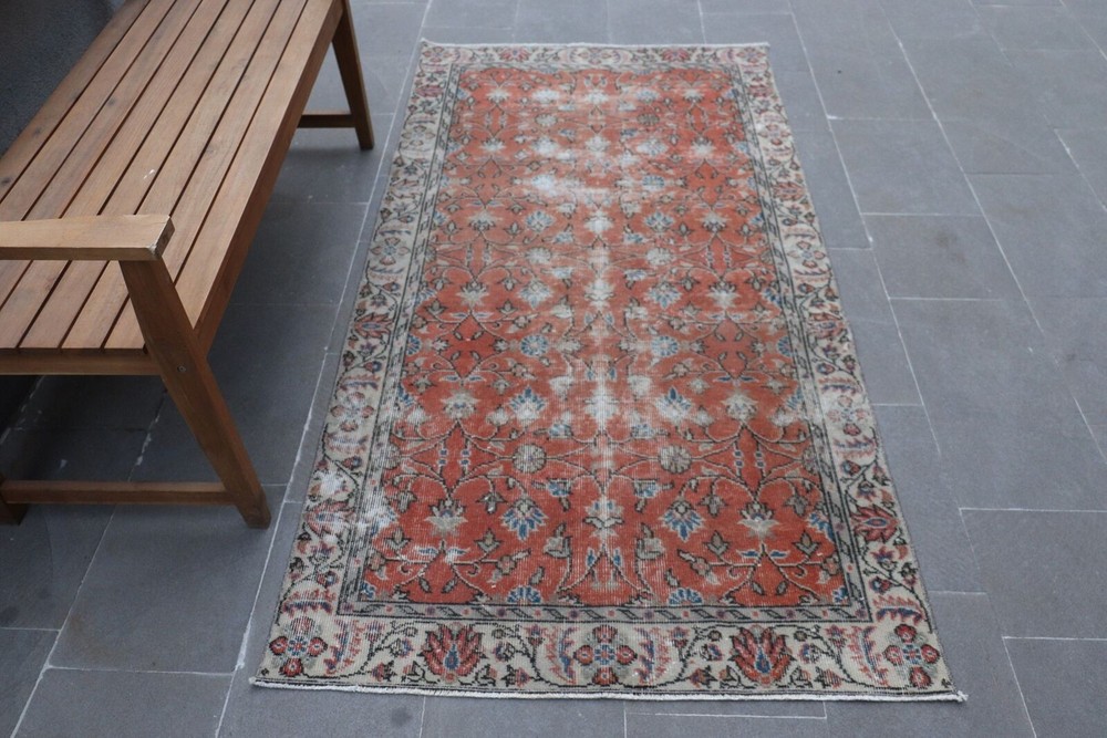 Antique Rugs, Vintage Rug, Cool Rugs, 3.1x8.5 ft Runner Rug, Turkish Rugs