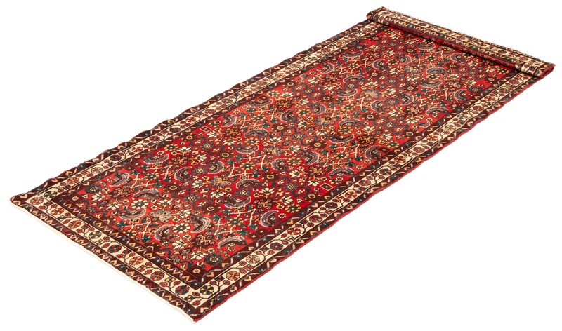 3'8" x 9'6" Vintage Hand-knotted Runner Rug Traditional Oriental Wool Carpet gallery