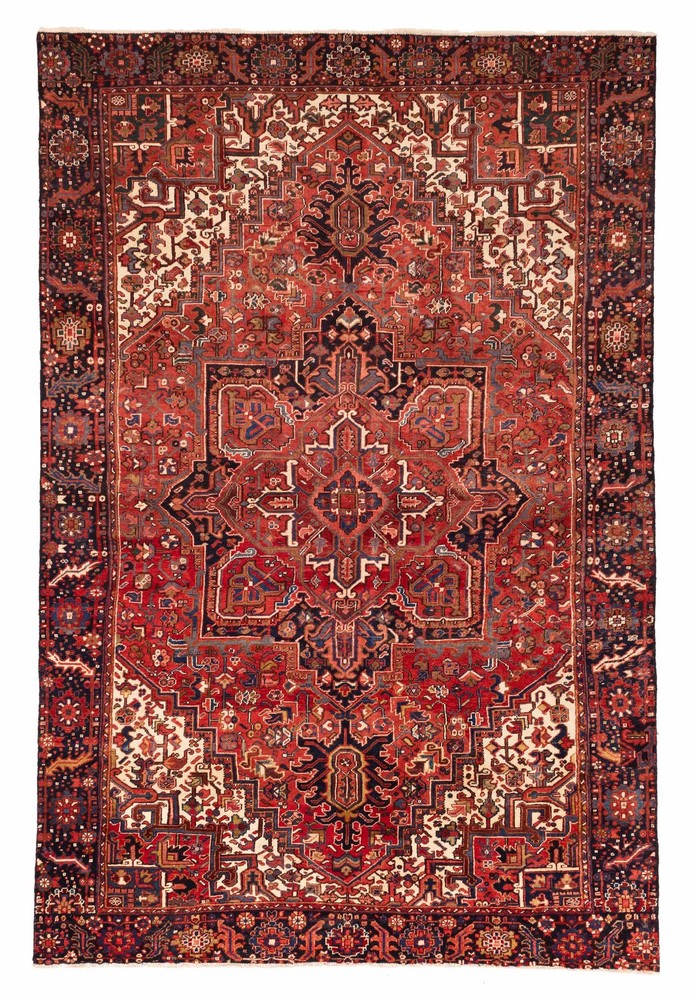 Traditional Vintage Hand-Knotted Area Rug 8'0" x 11'9" Oriental Wool Carpet