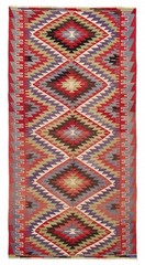 Vintage Hand Woven Area Rug 5’5″ x 10’6″ Traditional Wool Oriental Carpet