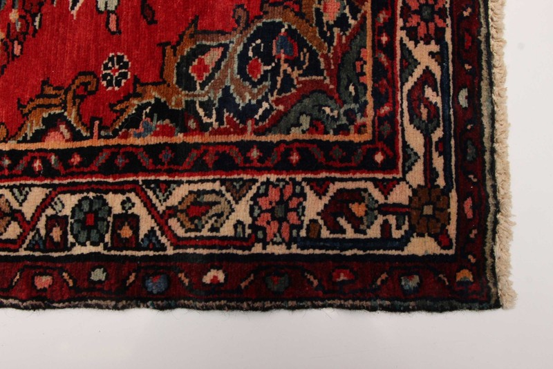 3'8" x 10'0" Vintage Hand-knotted Runner Rug Traditional Oriental Wool Carpet gallery
