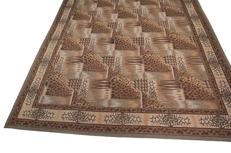 12x18 Vintage Art Nouveau Flatwoven Handmade Oversized Area Rug 366cm x 554cm gallery