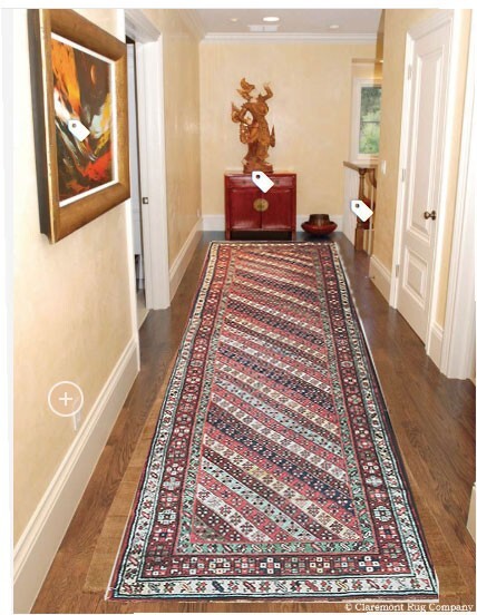A Stunning Stripe Pattern 3' x 13' Caucasian Gendge Runner Rug