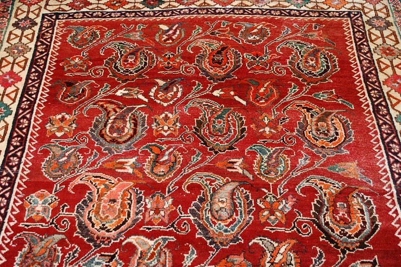 OLD,ANTIQUE CAUCASIAN DESIGN IN SIZE 5'3" x 10'8" RARE KAZAK,SHIRVAN DESIGN RUG gallery