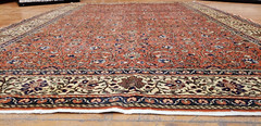 Exquisite Antique 1940-1950’s Natural Dye Wool Pile High-End Kayser Rug 6’6″×9’4