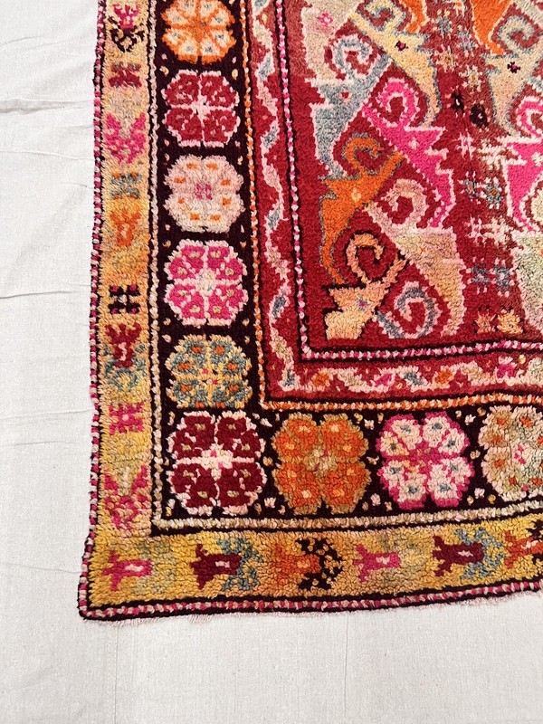 Antique Hand-Knotted Turkish Monastery 6'5" x 4" gallery