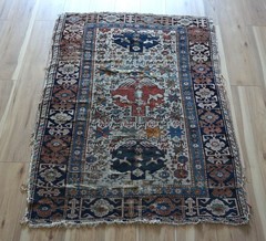 Antique Caucasian Shirvan Rug 4’x5’5″