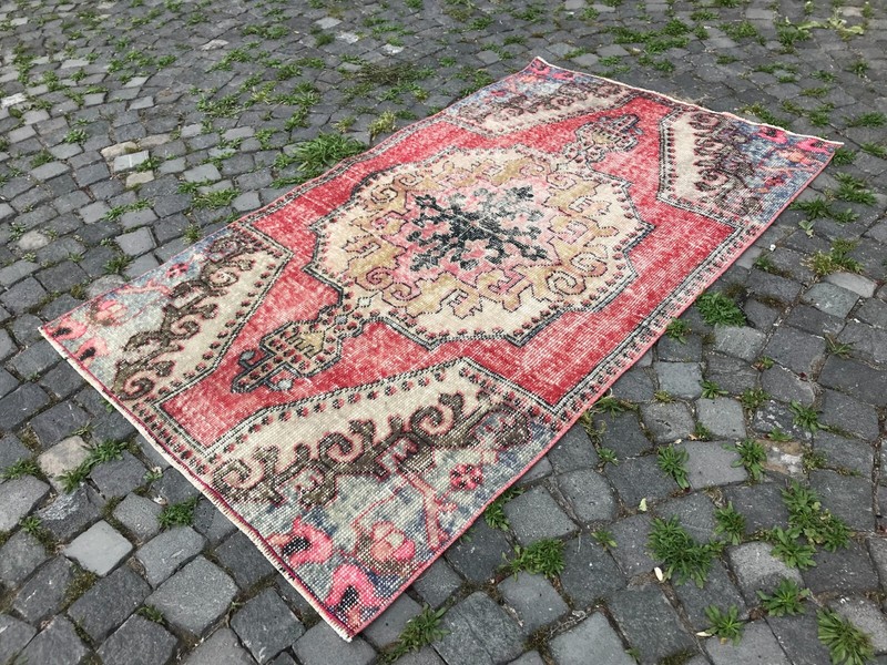 Handmade Rug Turkish Area Rug Vintage Rug Oushak Rug Antique Rug Bohemian Rug gallery