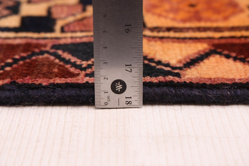 3'9" x 9'4" Vintage Hand-knotted Runner Rug Traditional Oriental Wool Carpet gallery