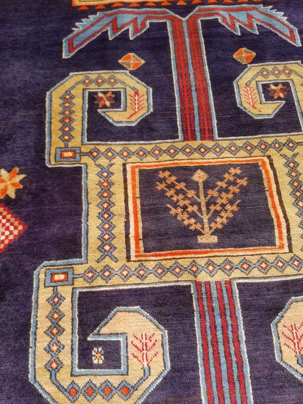 Distressed Vintage Traditional Handmade Turkish Wool Multicolor Rug 300x132cm gallery