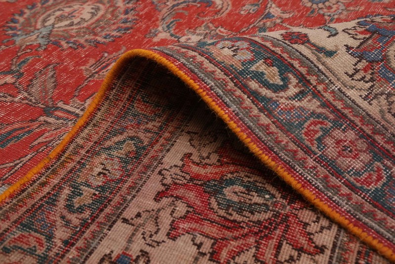 Vintage 9'2" x 11'10" Traditional Hand Knotted Vegetable Dye Wool Area Rug gallery