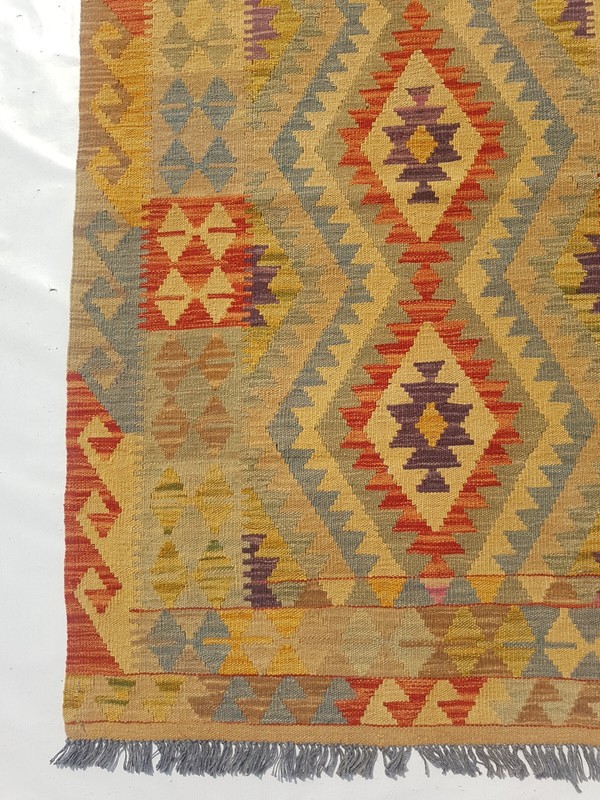 Vintage Traditional Handcrafted Turkish Kilim Runner for Home Décor 306x102cm gallery