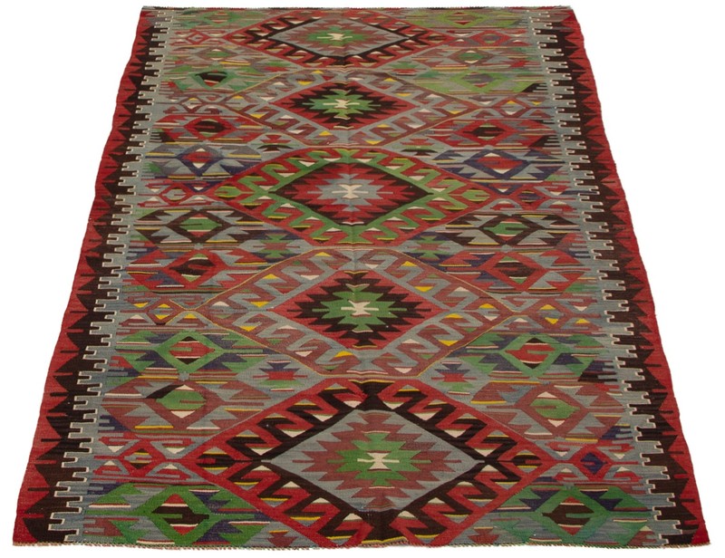 Vintage Hand Woven Area Rug 5'0" x 9'10" Traditional Wool Oriental Carpet gallery