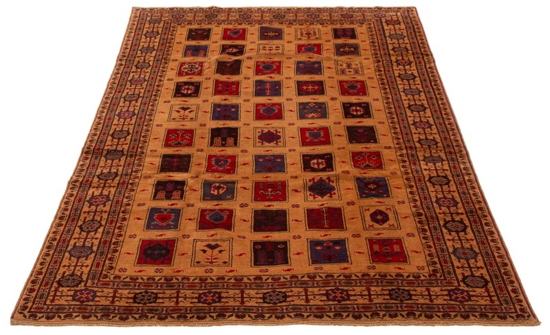 Vintage Light Brown Traditional 6'4" x 9'4" Hand-Knotted Oriental Wool Area Rug gallery