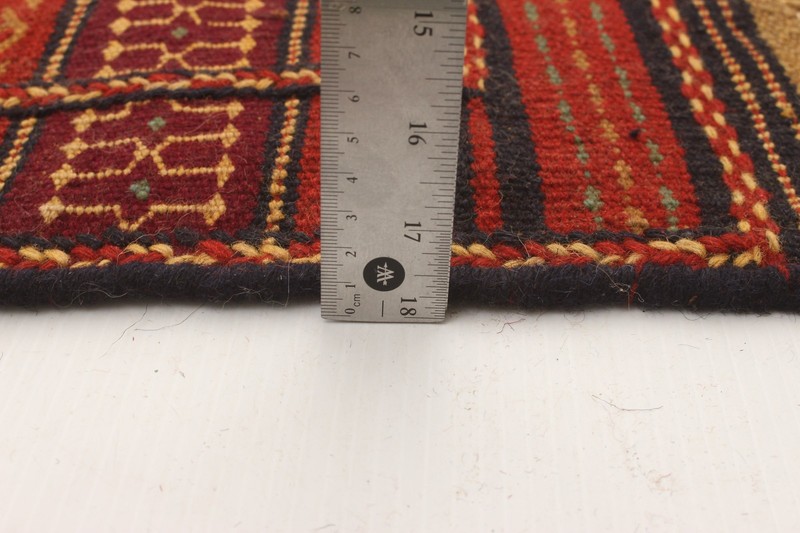 Vintage Hand Woven Area Rug 3'3" x 4'11" Traditional Wool Oriental Carpet gallery