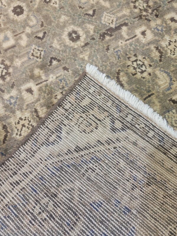 Antique Oriental Hand-Knotted Wool Runner Beige/Brown 2'6" x 9'4" gallery
