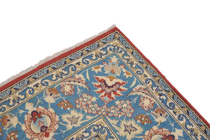 Medallion Fine Luxury Turkish 7' 1" x 11' 1" Red Hand Knotted Area rug gallery